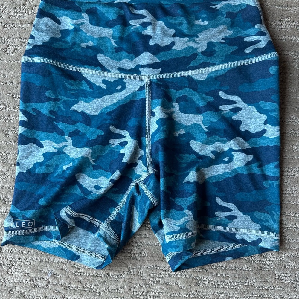 Fleo Blue Camo Athletic Shorts